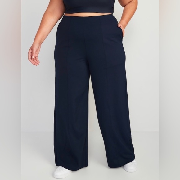 NWT! Navy High-Waisted PowerSoft Wide-Leg Pants for Women- Multiple ♥️ - Picture 7 of 9